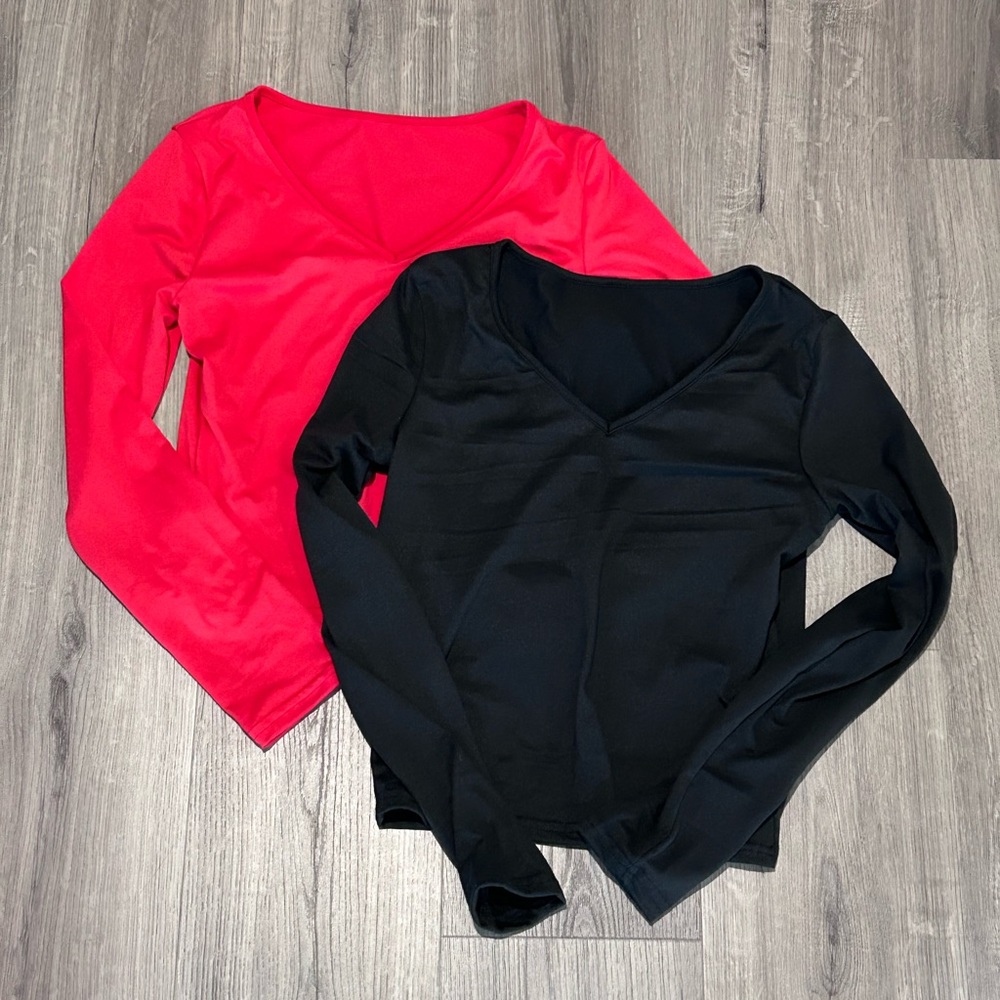 ❥𝗦𝗛𝗘𝗜𝗡: Women’s V-Neck Long Sleeve Tops